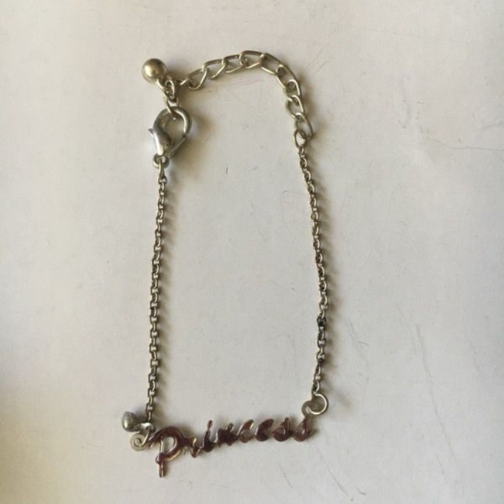 Silver "Princess" anklet